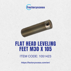 FLAT HEAD LEVELING FEET M30 X 105