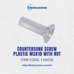 COUNTERSUNK SCREW PLASTIC M3X10 WITH NUT
