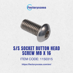 S/S SOCKET BUTTON HEAD SCREW M8 X 16