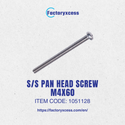 S/S PAN HEAD SCREW M4X60