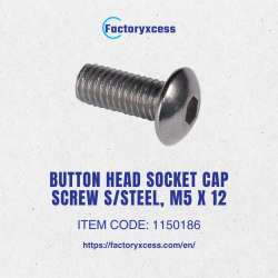 BUTTON HEAD SOCKET CAP SCREW S/STEEL, M5 X 12