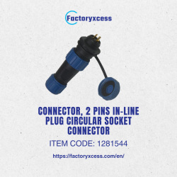 CONNECTOR, 2 PINS IN-LINE...