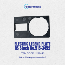 ELECTRIC LEGEND PLATE RS Stock No.515-3452