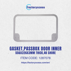 GASKET, PASSBOX DOOR INNER 556 x 326 x 3 MM THICK, 40 SHORE
