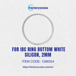 GASKET FOR IBC RING BOTTOM WHITE SILICON, 2MM