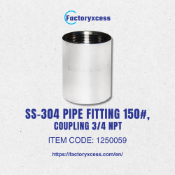 SS-304 PIPE FITTING 150,...