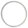 GASKET FOR IBC RING BOTTOM WHITE SILICON, 2MM