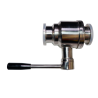 MANUAL STRAIGHT BALL VALVE SS316L,WITH CLAMP END 2"